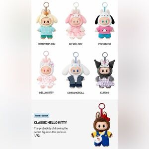 THE MONSTERS × Hello Kitty and Friends Series-Vinyl Plush - Blind box